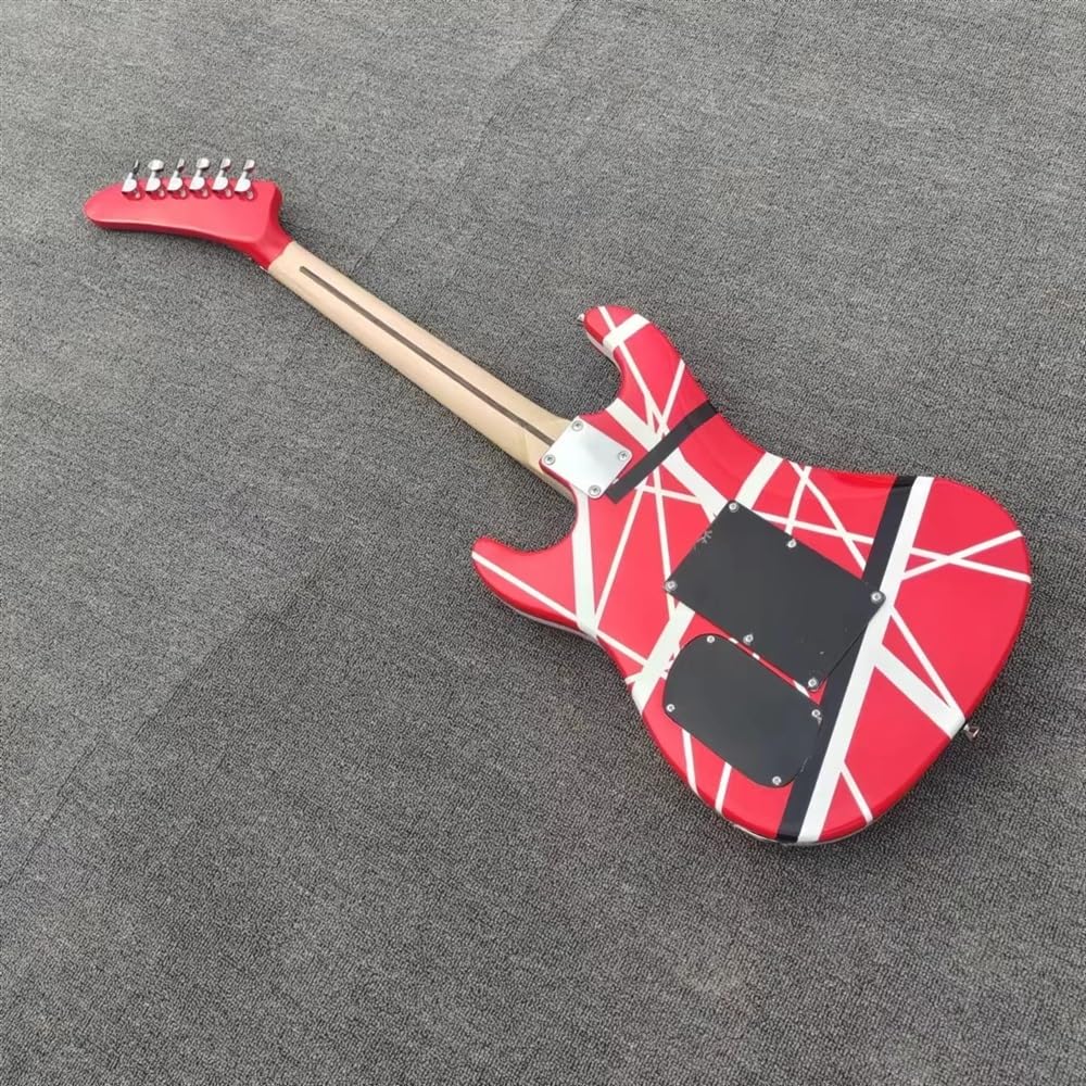 Amazon | カスタム 5150 エレキギター クラシック赤と白のストライプ